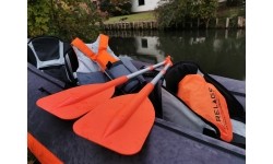Wiosło teleskopowe BasicNature Mini 107cm, pomarańczowe