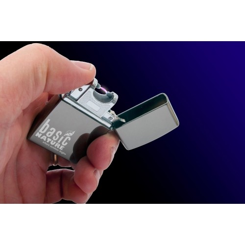 Zapalniczka wiatroodporna polerowana BasicNature Arc USB
