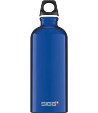 Aluminiowa butelka podróżna sportowa do picia SIGG Alu Drinking Traveller - 0,6 l, niebieska