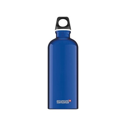 Aluminiowa butelka podróżna sportowa do picia SIGG Alu Drinking Traveller - 0,6 l, niebieska