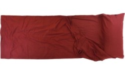 Wkładka do śpiwora prostokątnego Origin Outdoors Cotton, Bordowa