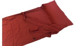 Wkładka do śpiwora prostokątnego Origin Outdoors Cotton, Bordowa