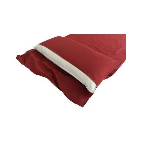 Wkładka do śpiwora prostokątnego Origin Outdoors Cotton, Bordowa