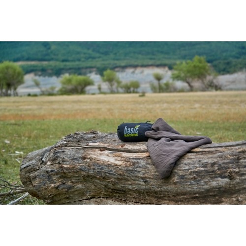 Wkładka do śpiwora półprostokątnego Origin Outdoors Hoody Silk, Szara