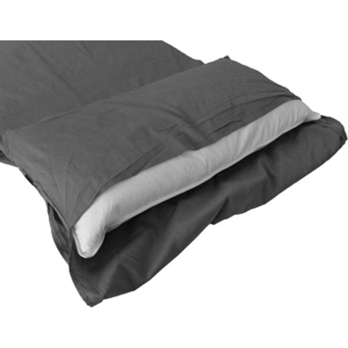 Wkładka do śpiwora Origin Outdoors Poly-Cotton, prostokątna, antracyt