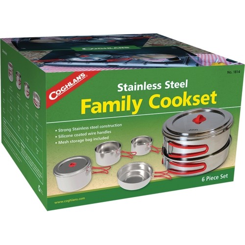 Zestaw do gotowania Coghlans Family ze stali nierdzewnej