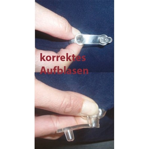 Pompowana poduszka pod szyję podróżna turystyczna Origin Outdoors - Niebieska