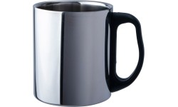 Kubek turystyczny ze stali nierdzewnej BasicNature Thermomug - 0,3 l