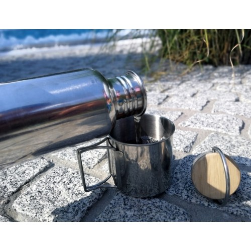 Butelka podróżna sportowa do picia Origin Outdoors Active - 0,75 l, szara