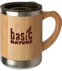 Kubek podróżny turystyczny BasicNature Beaker Bamboo - 0,3 l