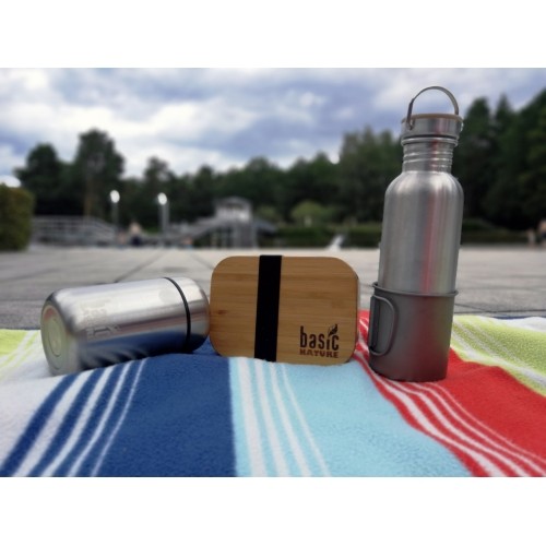 Lunchbox Origin Outdoors Bamboo, 0,8 l, stal nierdzewna