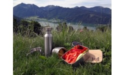 Lunchbox Origin Outdoors Bamboo, 0,8 l, stal nierdzewna