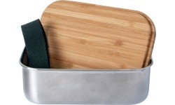 Lunchbox Origin Outdoors Bamboo, 0,8 l, stal nierdzewna