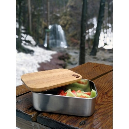 Lunchbox Origin Outdoors Bamboo, 0,8 l, stal nierdzewna