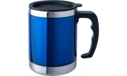 Termokubek Kubek termiczny BasicNature Beaker MUG - Stal nierdzewna, 0,42 l, niebieski