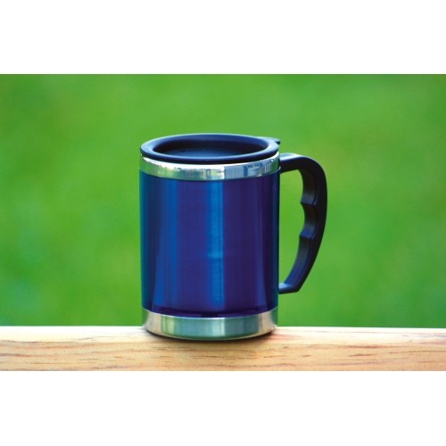 Termokubek Kubek termiczny BasicNature Beaker MUG - Stal nierdzewna, 0,42 l, niebieski