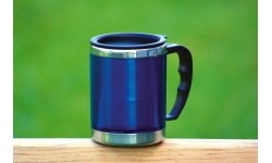 Termokubek Kubek termiczny BasicNature Beaker MUG - Stal nierdzewna, 0,42 l, niebieski