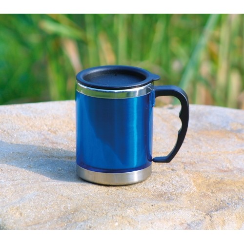 Termokubek Kubek termiczny BasicNature Beaker MUG - Stal nierdzewna, 0,42 l, niebieski
