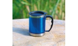 Termokubek Kubek termiczny BasicNature Beaker MUG - Stal nierdzewna, 0,42 l, niebieski