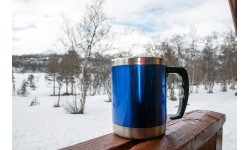 Termokubek Kubek termiczny BasicNature Beaker MUG - Stal nierdzewna, 0,42 l, niebieski