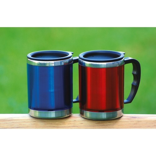Termokubek Kubek termiczny BasicNature Beaker MUG - Stal nierdzewna, 0,42 l, niebieski