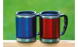 Termokubek Kubek termiczny BasicNature Beaker MUG - Stal nierdzewna, 0,42 l, niebieski