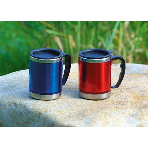 Termokubek Kubek termiczny BasicNature Beaker MUG - Stal nierdzewna, 0,42 l, niebieski