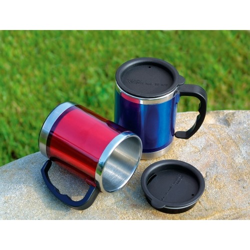 Termokubek Kubek termiczny BasicNature Beaker MUG - Stal nierdzewna, 0,42 l, niebieski