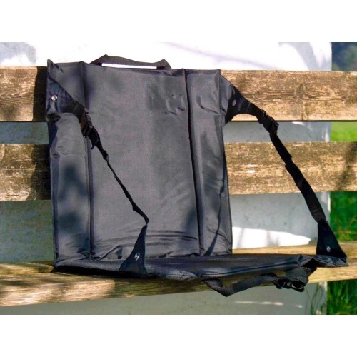 Turystyczna podkładka do siedzenia z opraciem Outdoors Travelchair - czarna