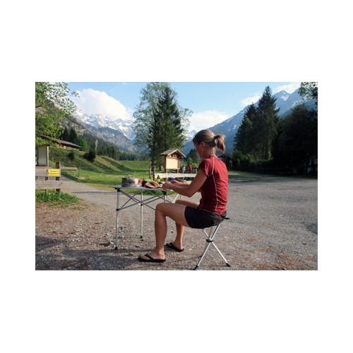 Stół składany BasicNature Travelchair Roll Table Small, 70x70 cm