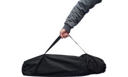 Krzesło składane BasicNature Travel Comfort, czarne