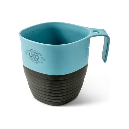 Kubek turystyczny składany UCO - 350 ml, niebiesko-szary