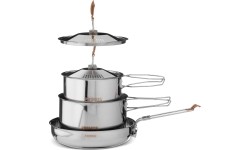 Zestaw garnków turystycznych Primus Stainless Steel Campfire - Mały