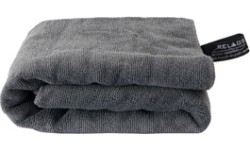 Ręcznik turystyczny sportowy typu frotte BasicNature Terry - 60x120 cm, szary