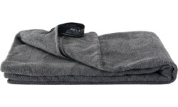 Ręcznik turystyczny sportowy typu frotte BasicNature Terry - 60x120 cm, szary