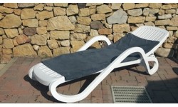 Ręcznik turystyczny sportowy typu frotte BasicNature Terry - 60x120 cm, szary