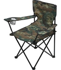 Turystyczne krzesło składane z podłokietnikami Cattara ARMIA BARI - Moro