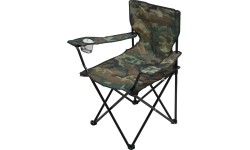 Turystyczne krzesło składane z podłokietnikami Cattara ARMIA BARI - Moro