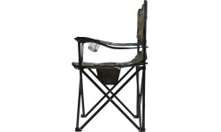 Turystyczne krzesło składane z podłokietnikami Cattara ARMIA BARI - Moro