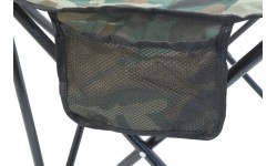 Turystyczne krzesło składane z podłokietnikami Cattara ARMIA BARI - Moro