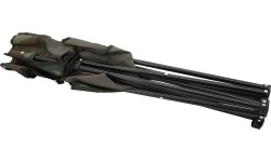 Turystyczne krzesło składane z podłokietnikami Cattara ARMIA BARI - Moro