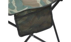 Krzesło składane turystyczne kempingowe wędkarskie z oparciem Cattara Lipari Armia - Moro