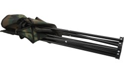 Krzesło składane turystyczne kempingowe wędkarskie z oparciem Cattara Lipari Armia - Moro