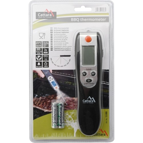 Cyfrowy, składany termometr do grilla Cattara