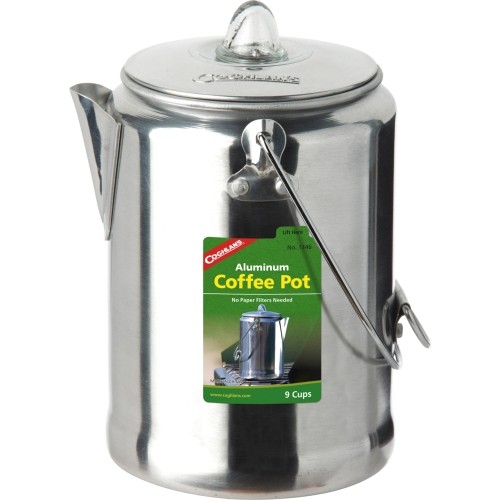 Aluminiowy zaparzacz do kawy Coghlans, srebrny, na 9 filiżanek