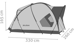 Namiot Salewa Alpine Hut, 4-osobowy
