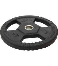 Obciążenie gumowane z uchwytami Bauer Fitness Premium 20 kg AC-1496