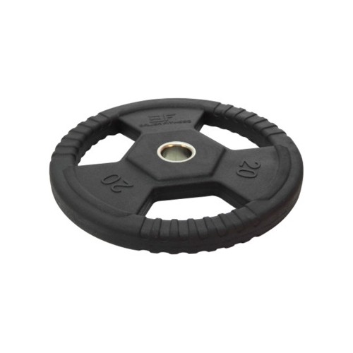 Obciążenie gumowane z uchwytami Bauer Fitness Premium 20 kg AC-1496