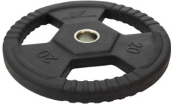 Obciążenia pokryte gumą z uchwytami Bauer Fitness Premium AC-1496, 20 kg