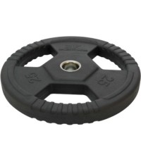 Talerz obciążeniowy gumowany z uchwytami Bauer Fitness Premium 25 kg AC-1497